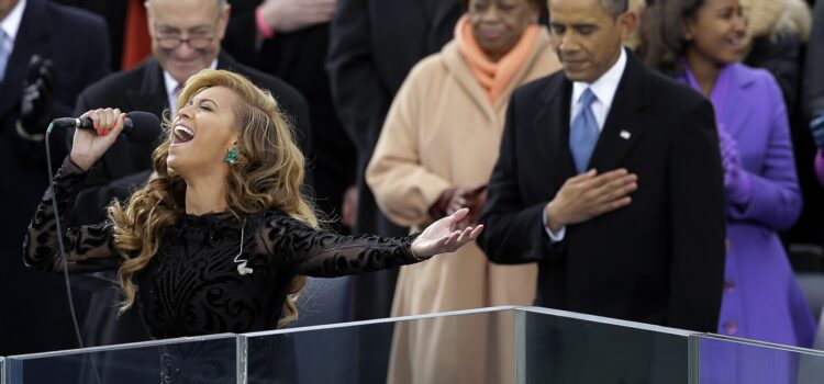 From Beyoncé to Lady Gaga, who else sang the national anthem at presidential inaugurations?