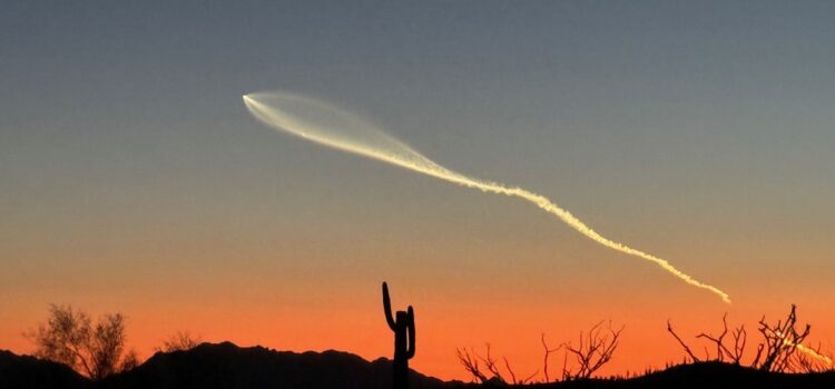 SpaceX Falcon 9 rocket launch in Southern California
