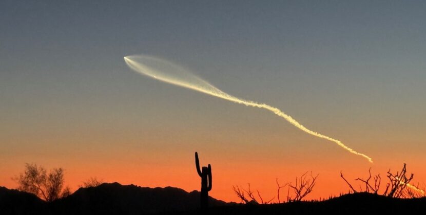 SpaceX Falcon 9 rocket launch in Southern California