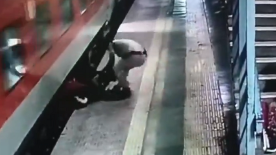 Trending News Live Today February 18, 2025: Man slips into gap between moving train and platform in Mumbai, alert cop rescues him. Video