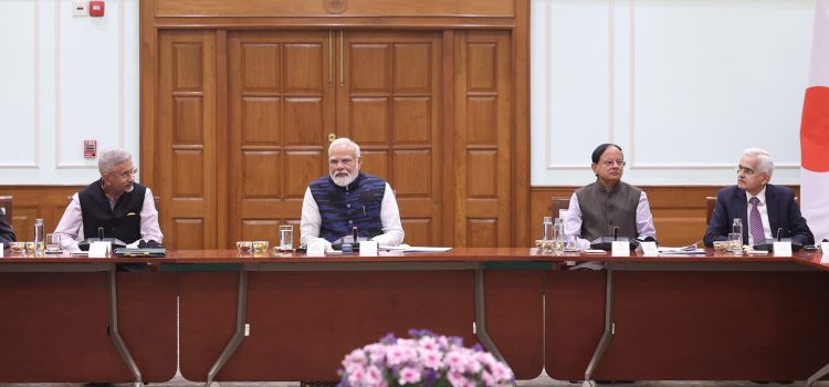 PM meets high-powered delegation from Keizai Doyukai to discuss about deepening economic cooperation between India and Japan