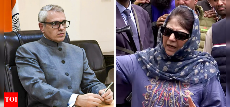 Omar, Mufti spar over ‘weaponising’ water, patriotism, pro-Pakistan tilt | India News