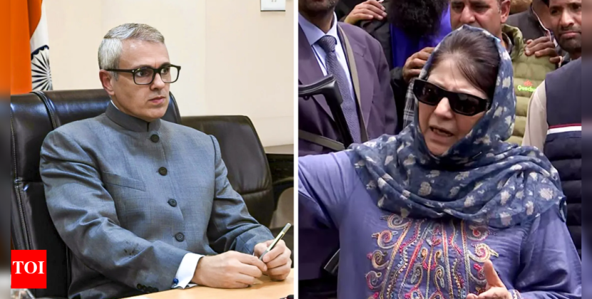 Omar, Mufti spar over ‘weaponising’ water, patriotism, pro-Pakistan tilt | India News
