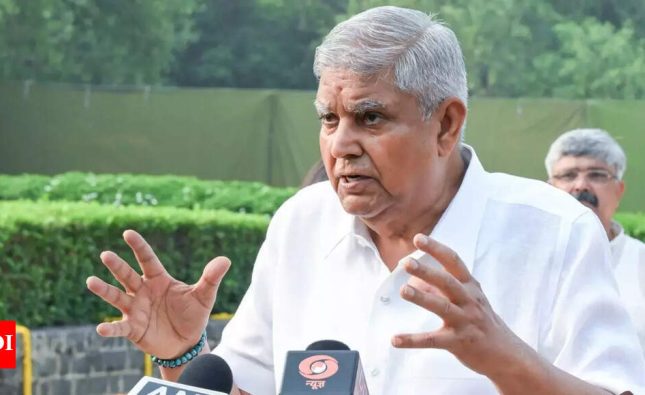 Jagdeep Dhankhar resigns as vice president, cites health concerns | India News