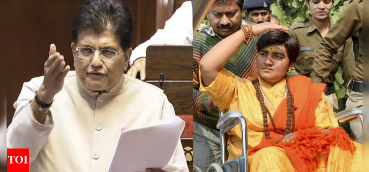 Evening news wrap: Goyal’s ‘economy’ check after Trump’s remarks; all 7 acquitted in Malegaon bomb blast case and more | India News