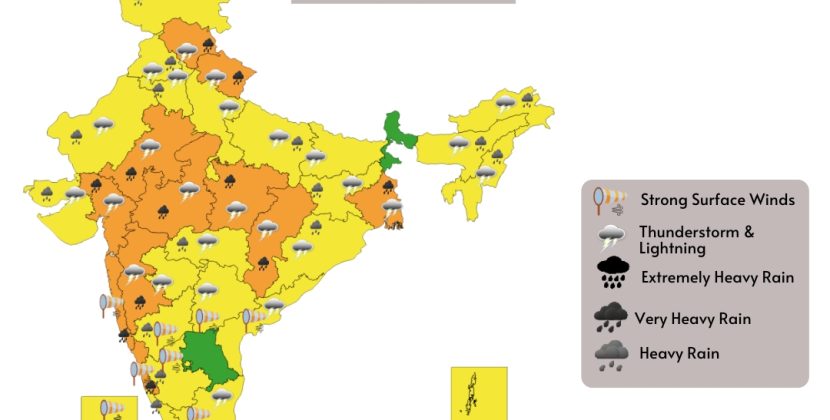 IMD forecasts heavy rainfall across India –