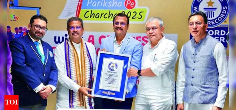PM’s Pariksha Pe Charcha creates Guinness record in engagement | India News